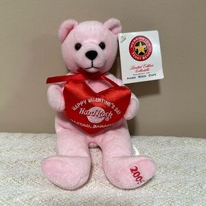 Herrington Teddy Bear Pink Happy Valentine’s Day Hard Rock Nassau, Bahamas 2005